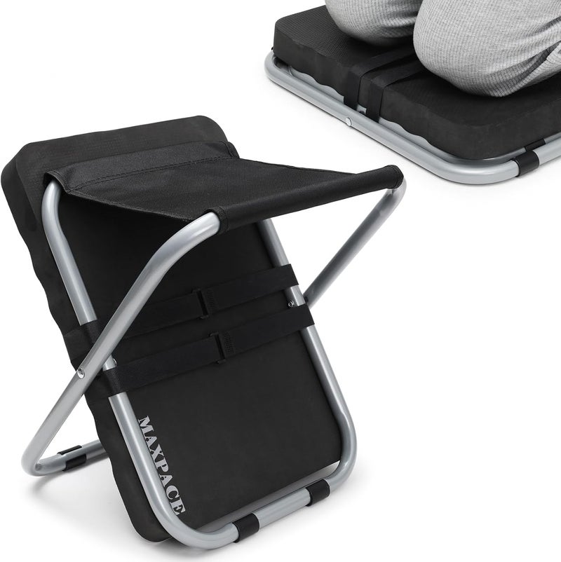 MAXPACE Garden Kneeling Pad and Foldable Gardening Stool 2 in 1, Extra Thick Soft Water-Resistant Comfortable Durable Foam Knee Pad Mat Cushion Garden Kneeler and Seat for Gardening, Mechanics, Work - Image 1